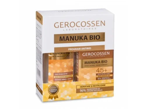 Gerocossen Set Manuka Bio Crema 45+ riduri formate + Apa micelara Cadou