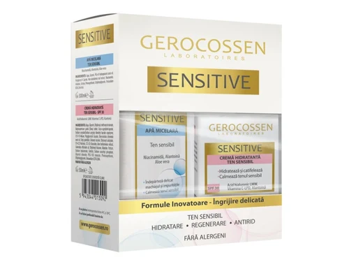 Gerocossen Set Sensitive Crema hidratanta ten sensibil + Apa micelara Cadou