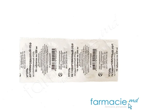 Carbune activat comp. 250mg N10 Belarus (TVA20%)