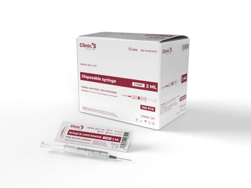 Seringi 2ml Clinic'S 23G 3 parti