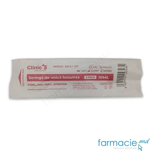 Seringi 10ml Clinic'S 22G 3 parti