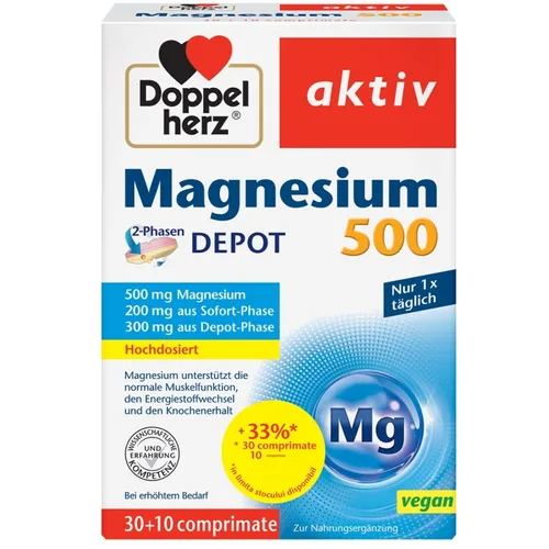Magneziu 500mg comp. N30+10 CADOU Doppelherz