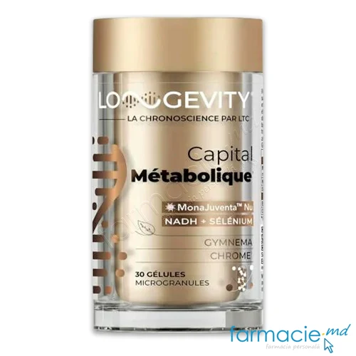 Longevity Capital Metabolic Glicemie si Metabolism caps. N30 3Chenes