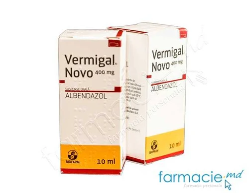 Vermigal® Novo susp.orala 400mg 10ml N1 Biofarm
