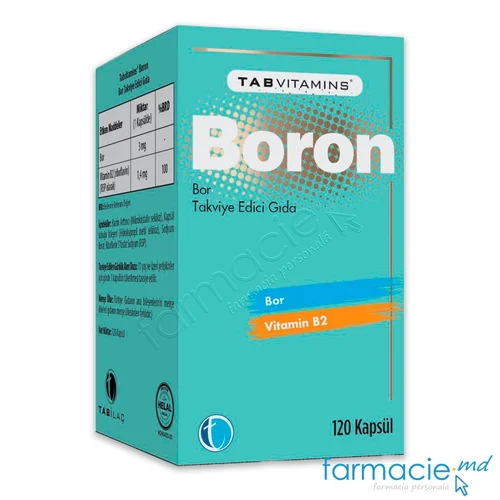 BORON Bor 3mg+Vit B2 1,4mg caps. N120 Tab Ilac