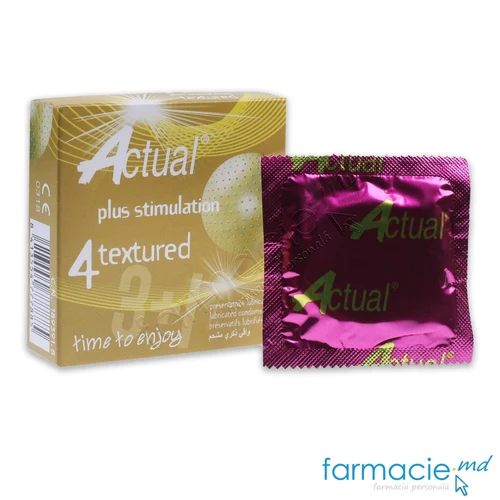 Prezervative Actual N4 Texturate (reliefate) (TVA8%)